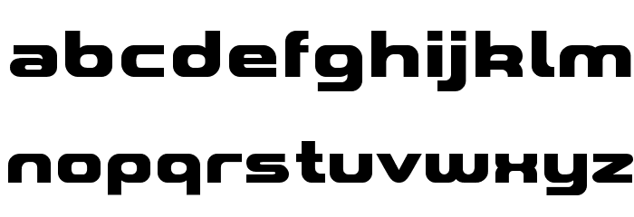 A*SPACE HEAVY Demo Font LOWERCASE