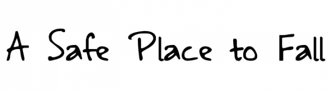 A Safe Place to Fall  フリーフォントのダウンロード
