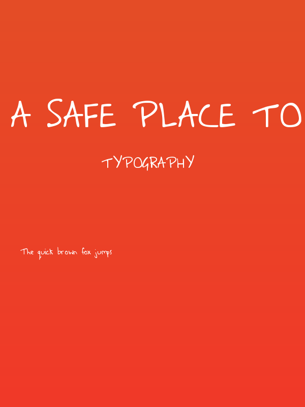 A Safe Place to Fall Poster