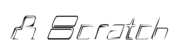 A Scratch  font caratteri gratis