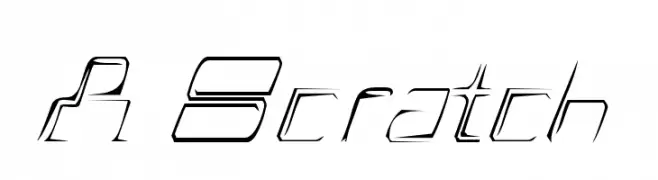 A Scratch  baixar fontes gratis