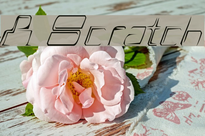 A Scratch Font examples