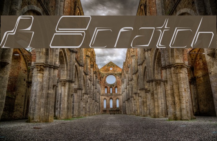 A Scratch Font examples
