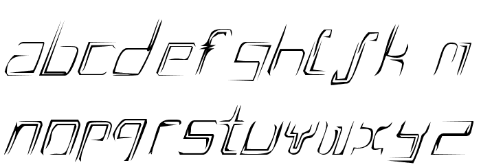A Scratch Font LOWERCASE