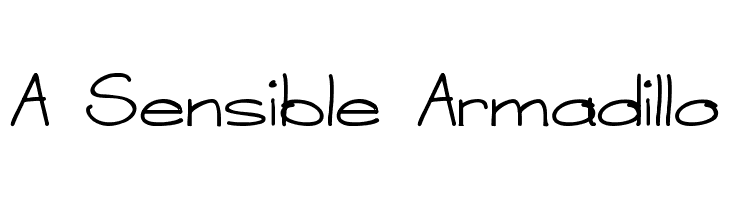 A Sensible Armadillo font caratteri gratis