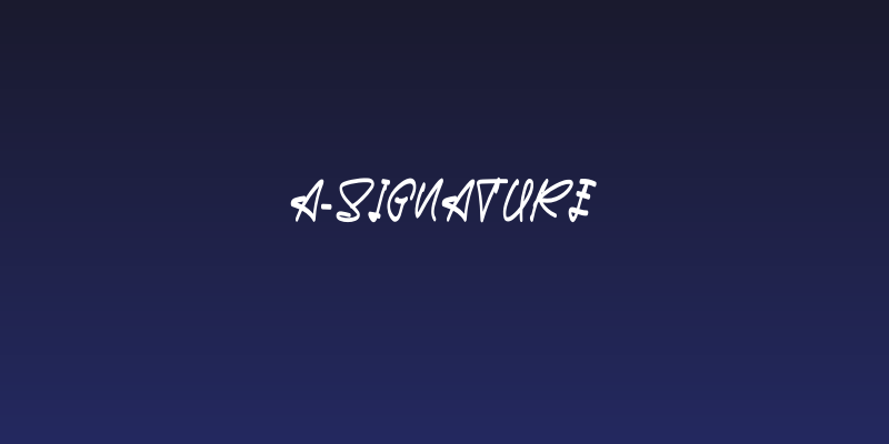 A-Signature Social Header