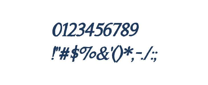 A Song For Jennifer Bold Italic Other Characters