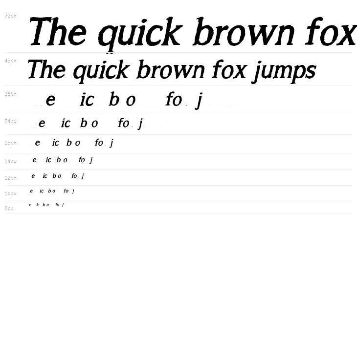 A Song For Jennifer Bold Italic Waterfall