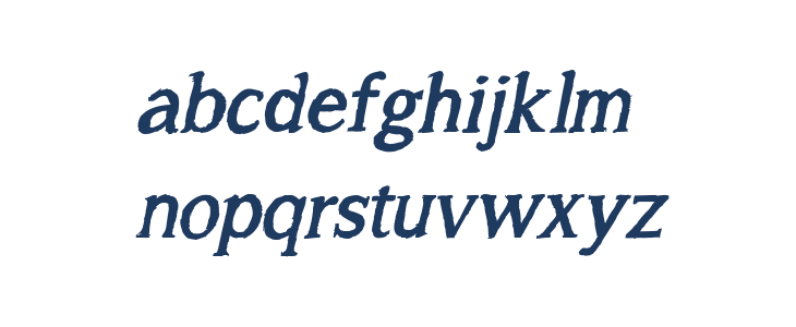 A Song For Jennifer Bold Italic Lowercase