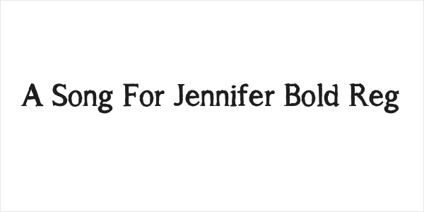 A Song For Jennifer Bold Reg Logo