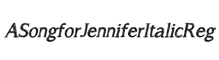 A Song for Jennifer Italic Reg  免费字体下载