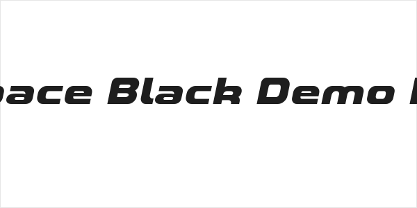 A-Space Black Demo Italic Logo