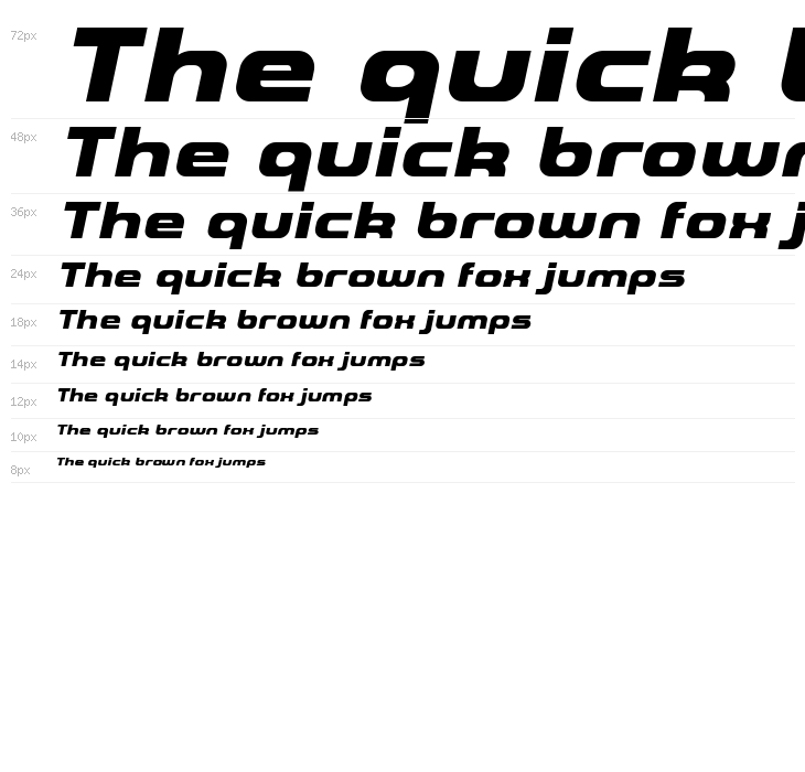 A-Space Black Demo Italic Waterfall