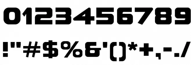 A-Space Black Demo Font OTHER CHARS