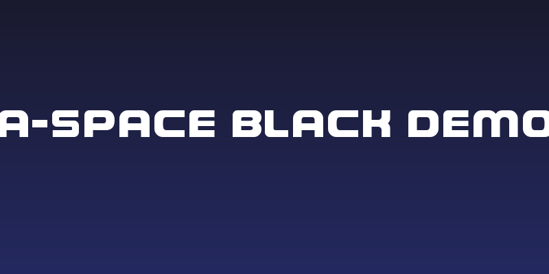 A-Space Black Demo Social Header