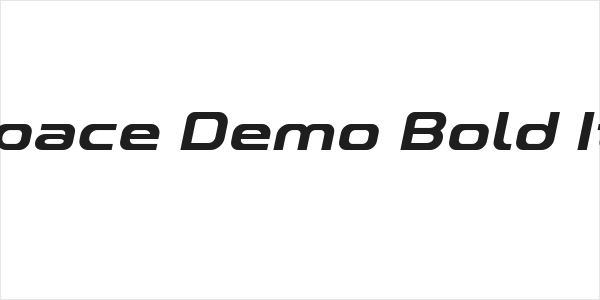 A-Space Demo Bold Italic Logo