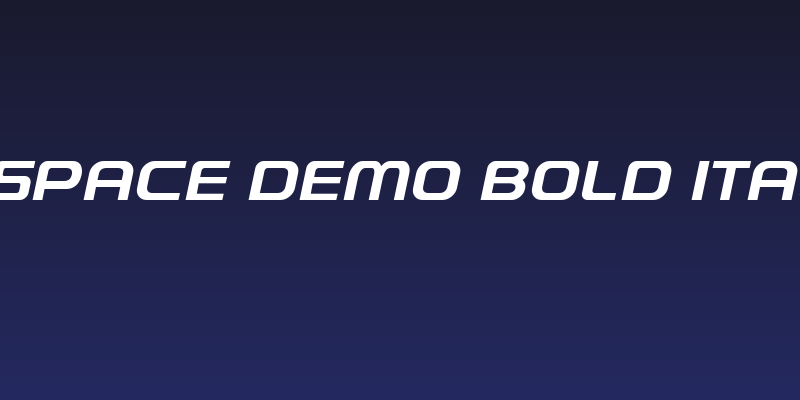A-Space Demo Bold Italic Social Header