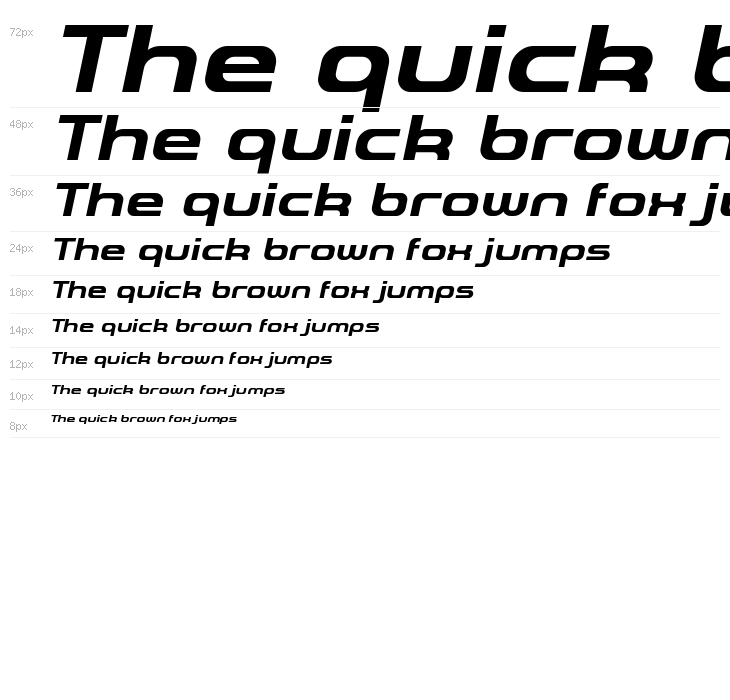 A-Space Demo Bold Italic Waterfall