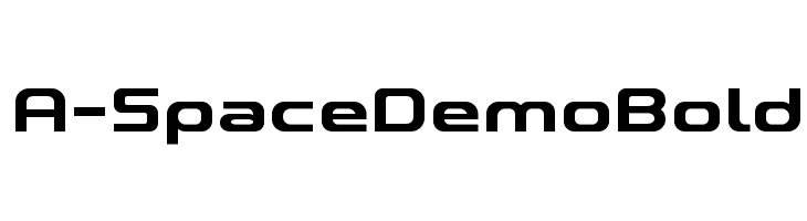 A-Space Demo Bold  Скачать бесплатные шрифты