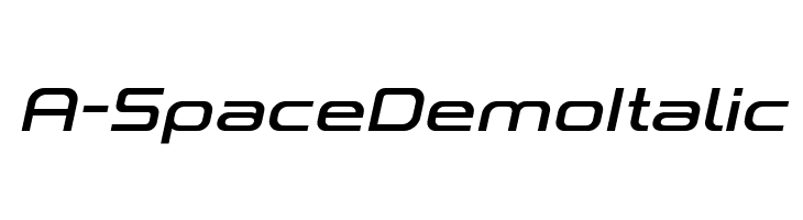 A-Space Demo Italic  नि: शुल्क फ़ॉन्ट्स डाउनलोड