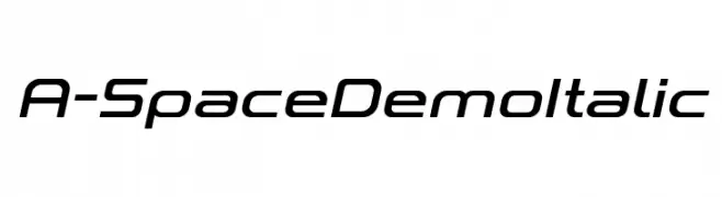 A-Space Demo Italic  font caratteri gratis