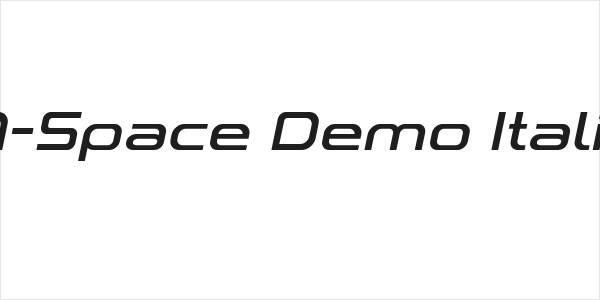 A-Space Demo Italic Logo