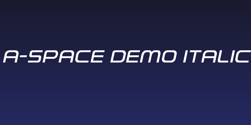 A-Space Demo Italic Social Header
