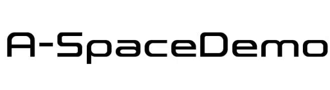 A-Space Demo  font caratteri gratis