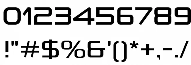 A-Space Demo Font Alte caractere