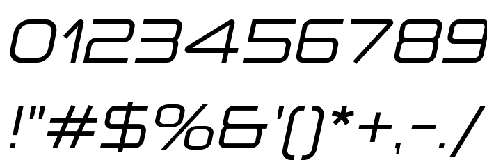 A-Space Light Demo Italic Font OTHER CHARS