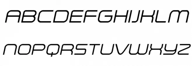 A-Space Light Demo Italic Шрифта ВЕРХНИЙ