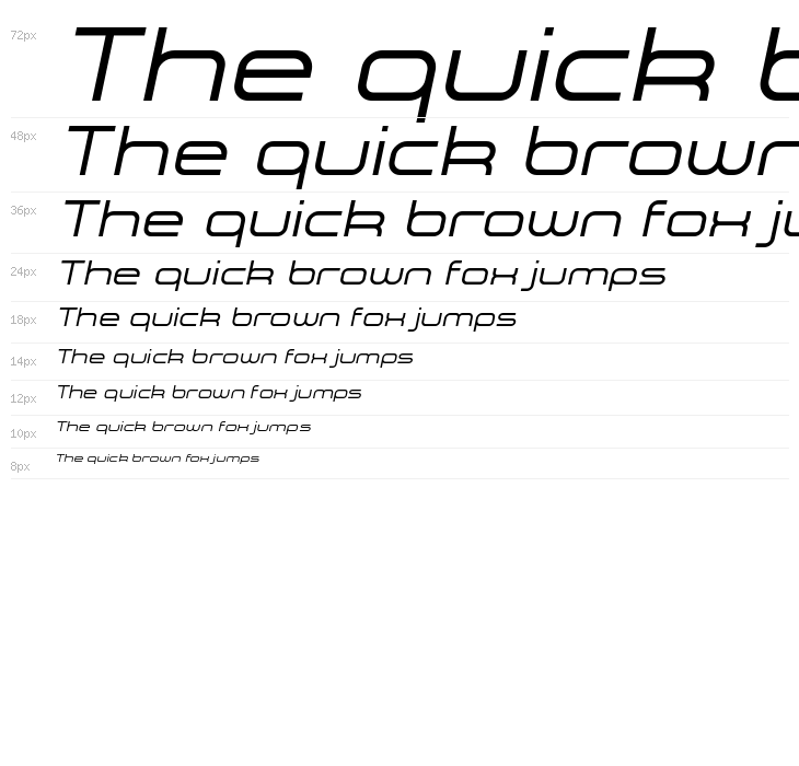 A-Space Light Demo Italic Waterfall