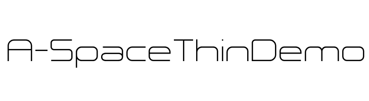 A-Space Thin Demo  フリーフォントのダウンロード