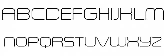 A-Space Thin Demo 字体 大写
