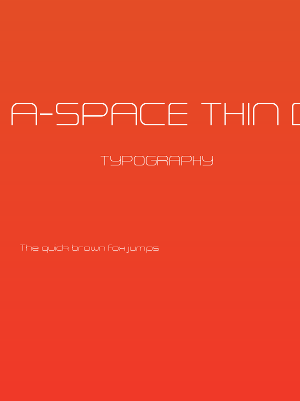 A-Space Thin Demo Poster