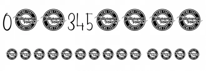 A Star Demo Font OTHER CHARS
