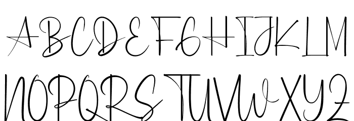 A Star Demo Font UPPERCASE