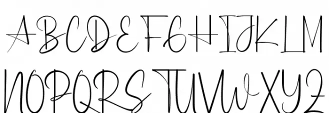 A Star Demo Font UPPERCASE