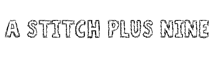 A Stitch Plus Nine 字体