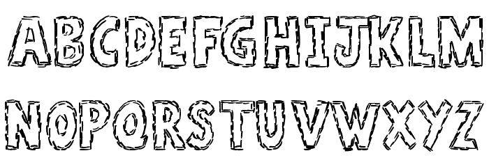 A Stitch Plus Nine Schriftart Kleinbuchstaben