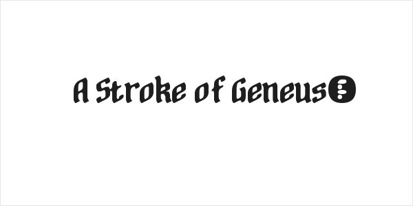 A Stroke of Geneus2 Logo