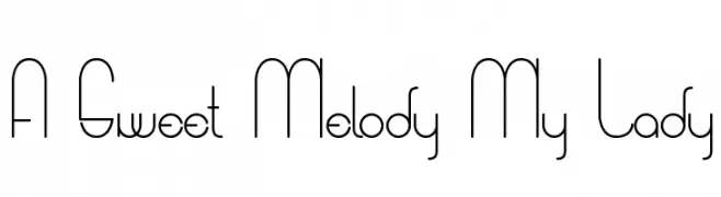 A Sweet Melody My Lady  免费字体下载