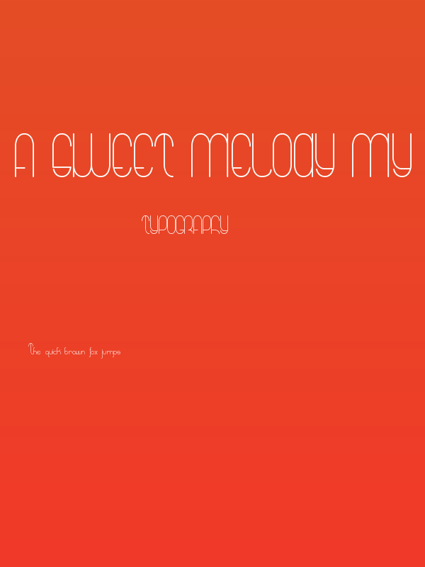 A Sweet Melody My Lady Poster