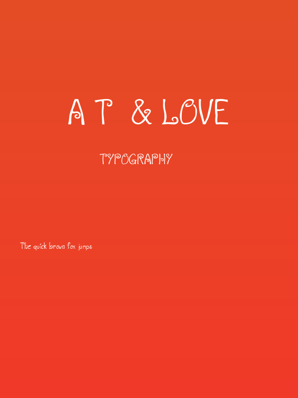 A T  & Love Poster