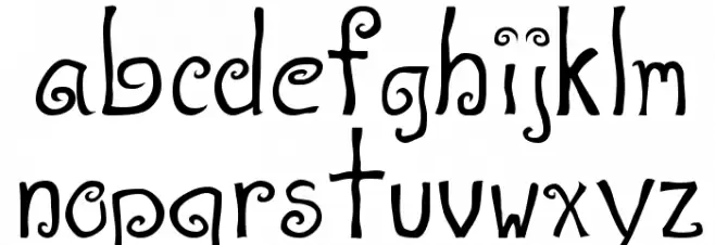 A T  & Love फ़ॉन्ट लोअरकेस