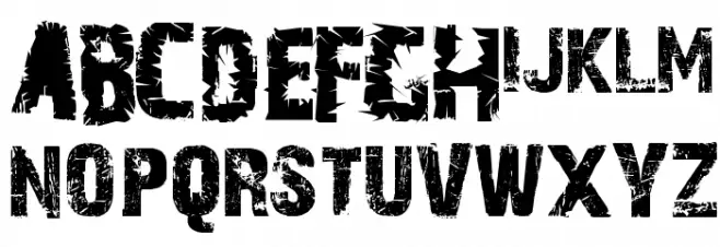 A Trip To Hell And Back Font LOWERCASE