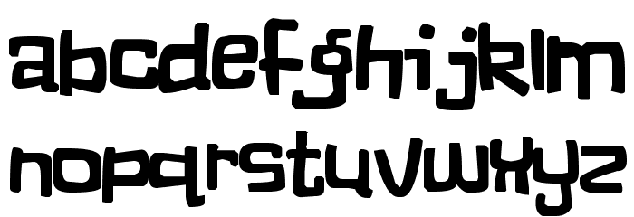 A Truer Blue Font LOWERCASE