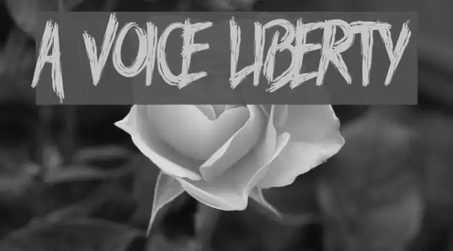 A Voice Liberty Font examples