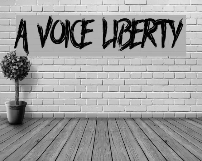 A Voice Liberty Font examples