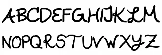 A WRITERS WRITING Schriftart Groß